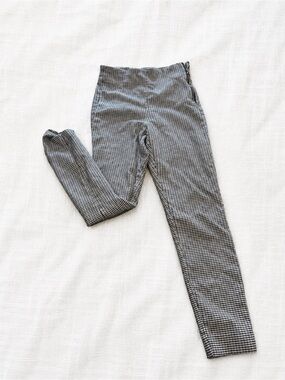 Dynamite Black & White Mini-Check Stretch Leggings